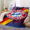 1Pc FC Bayern München Print Flannel Blanket High Quality Warm Comfortable Cover for All Seasons Perfect for Gifts Home Decor