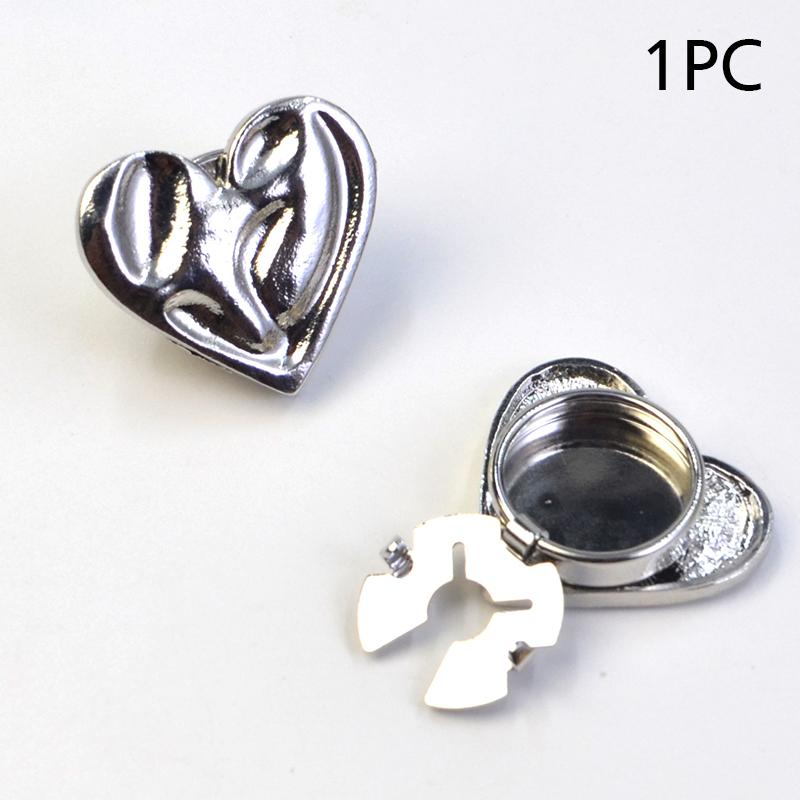 1 stk Knappdeksel Elektroplettering Mansjettknapper Utsøkt Hjerteform Kule Smykker Fest Knappdekorasjon Gave 24x17mm