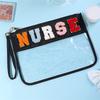 Clear Makeup Bag Travel Toiletry for Women, Transparent Cosmetic Pouch with Multiple Compartments