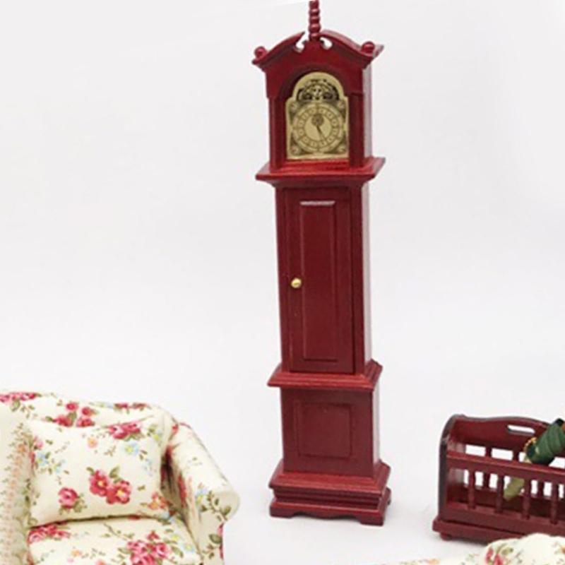 Nostalgic Miniature Floor Clock Dollhouses Accessory Perfect for Retro Enthusiasts and Unique Home Decors