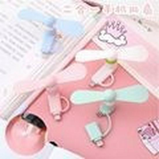 Creative Mini Handheld USB Fan for Android, Type-C, and Apple Devices