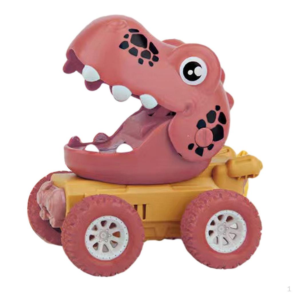 Dinosaurs Car Inertial Learning Educational Pull Back No Battery Needed Cartoon Model Gift Child