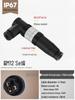M12 Waterproof Sensor Connector: Male & Female Aviation Plug, 34-Pin, 5-Hole, 8P, Straight & Elbow, Three-Core Socket.
