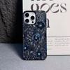 Blue Flowers Bloom Lightly Phone Case For IPhone 16 16e 15 14 13 12 11 Pro Max 7 8 XR XS Transparent Silicone Soft Cover Case