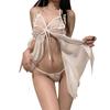 Women's Nightgown Open-back Butterfly Dress Sleepwear Sexy Homewear with Panties Sexy Lingerie