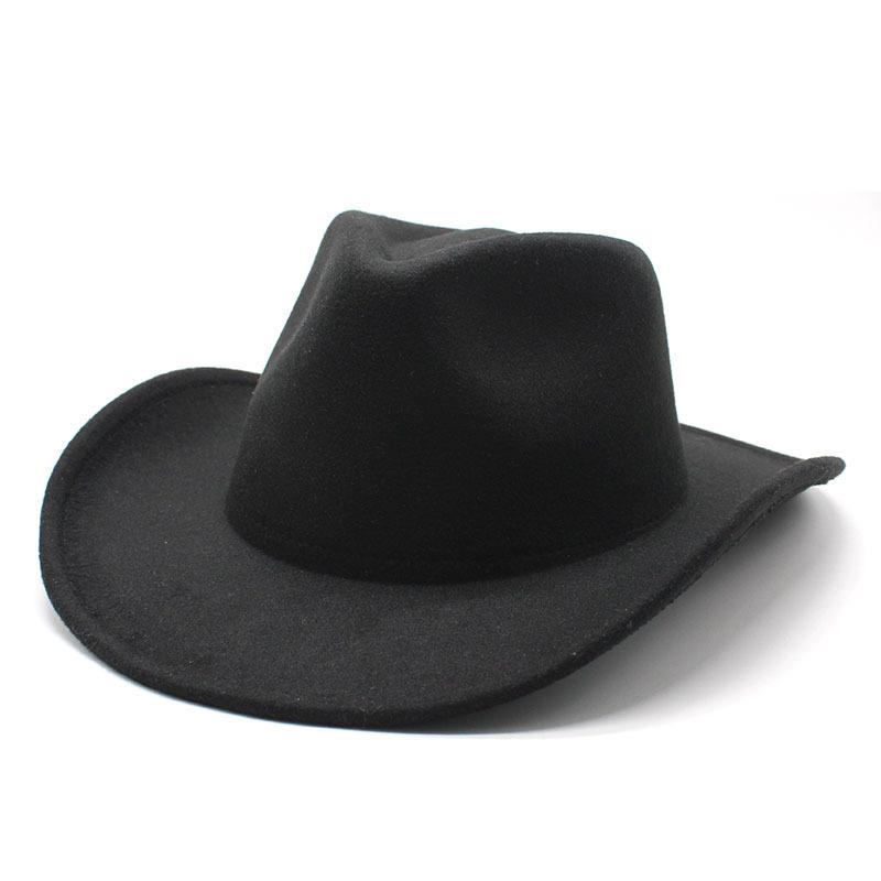 JYL TS DIY Classic  Cowboy Hat Western Riding Cap  Felt