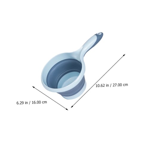 HEMOTON 2 Pieces Plastic Folding Water Ladle for Bath, Shampoo, and Tea Ceremony (Random Color)