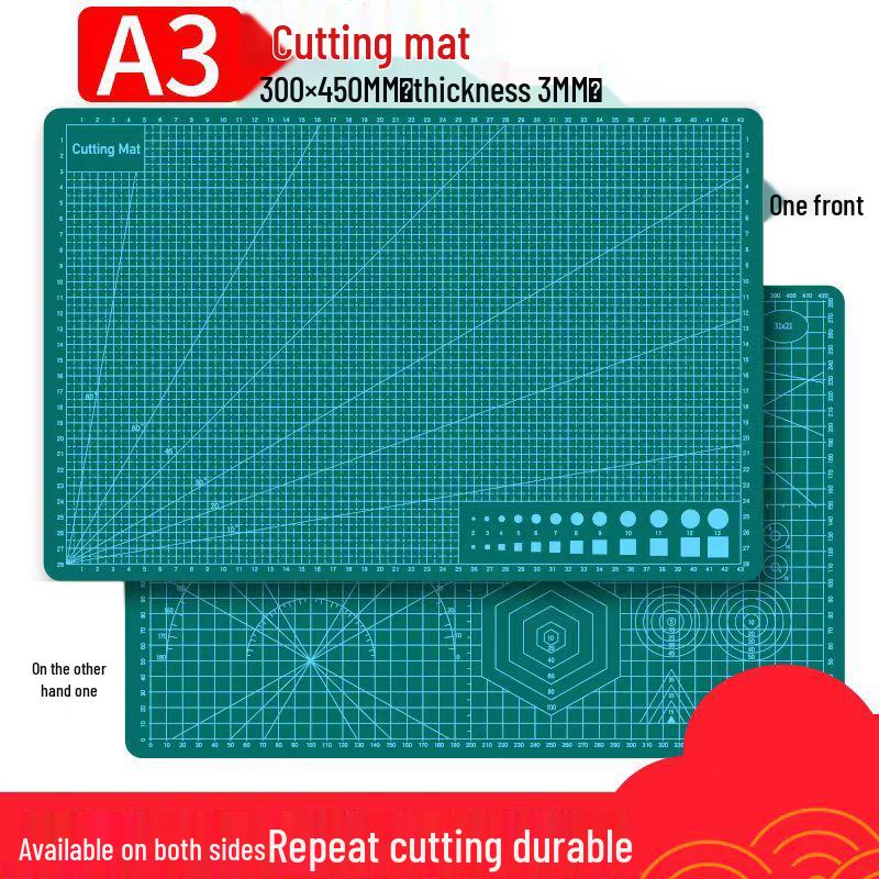 Large Green Self-Healing Cutting Mat for Models, Planners, and Students