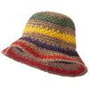 Japanese Style Hand-woven Straw Hat for Women, Sun Protection, Sunshade, Beach Fisherman Hat, Face Basin Hat