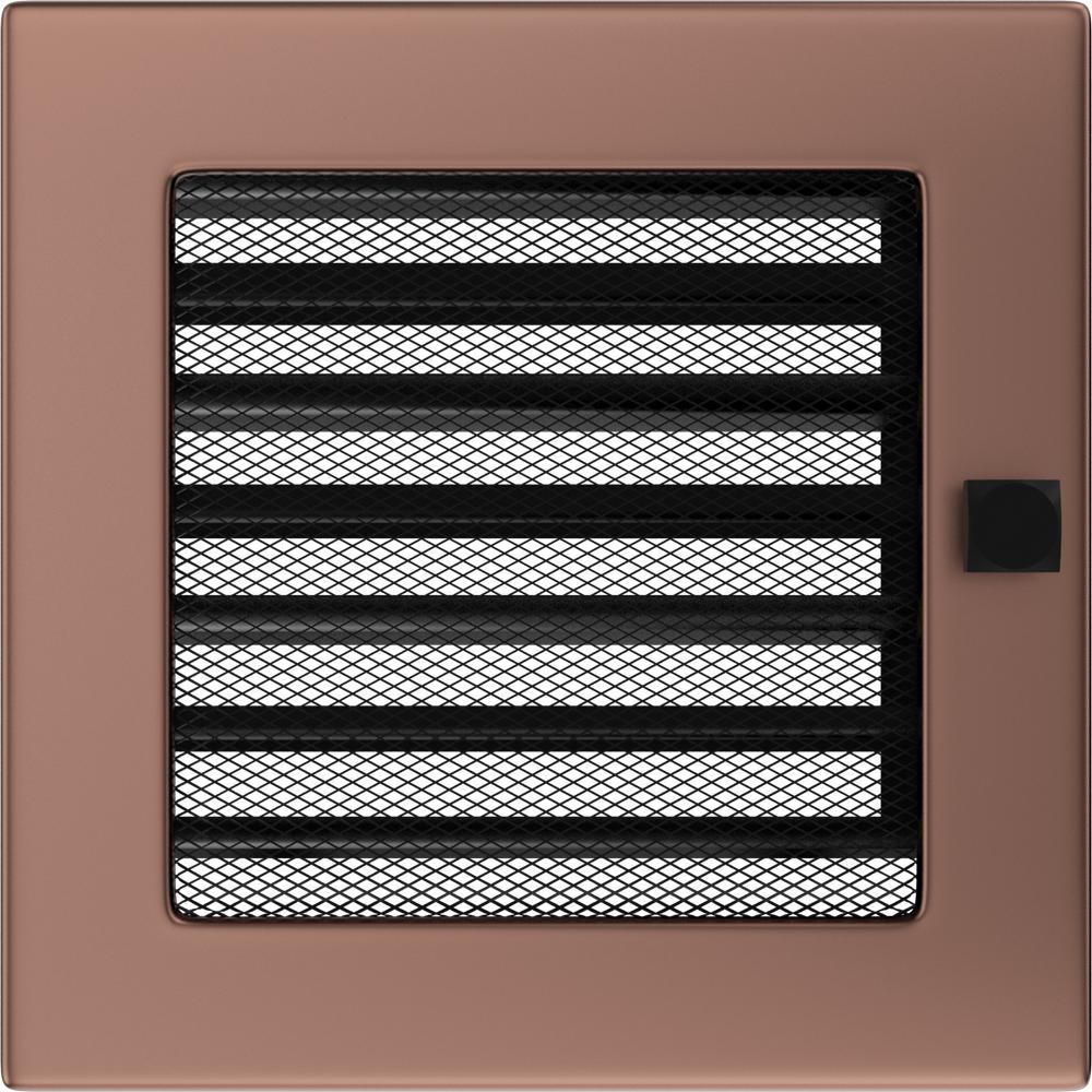 Vent Cover 17x17 Galvanic Copper with Blinds
