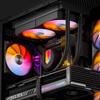 UpHere ARGB Sıvı Soğutmalı CPU Soğutucu, 240mm Radyatör ve 120mm PWM Fanlı, AIO LGA1700/AM5/AM4 ile Uyumlu, Siyah [U240KC]