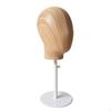 Hairpiece Head with Stand AdjustableHeight Mannequin GrainFinish StandGrain for Hair