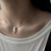 SUZURAN Liquid Pearl_ 2way Silver Necklace