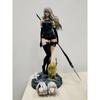 50cm NieR: Automata Yorha Typ B 2B YoRHa Typ A Nr 2 A2 Dziewczyna z Anime Figurka Akcji PVC Zabawka Statua Model Kolekcjonerski Lalka Prezent