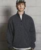 Loghideumatin Knitted Half Zip-Up Ts (Grey)