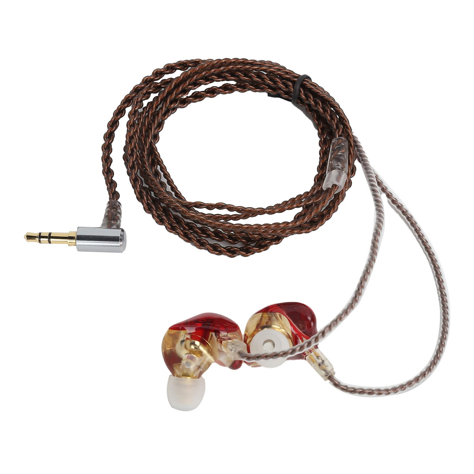 

Resin Dynamic Earbuds 2 Pin HIFI Monitor Gaming Headset E-Sports Earphone with Microphone(Blue )