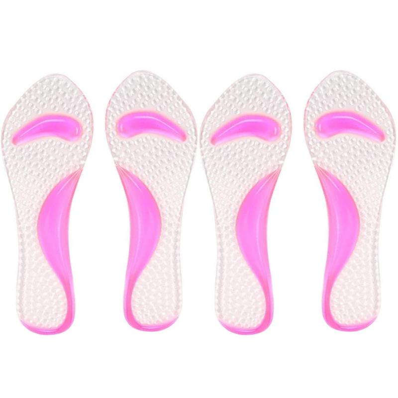 

Ортопедичні устілки для жіночого взуття Підтримка склепіння стопи Силіконові гелеві устілки для високих підборів Вставки Масажер для стоп Устілки для взуття 1 pair рожевий