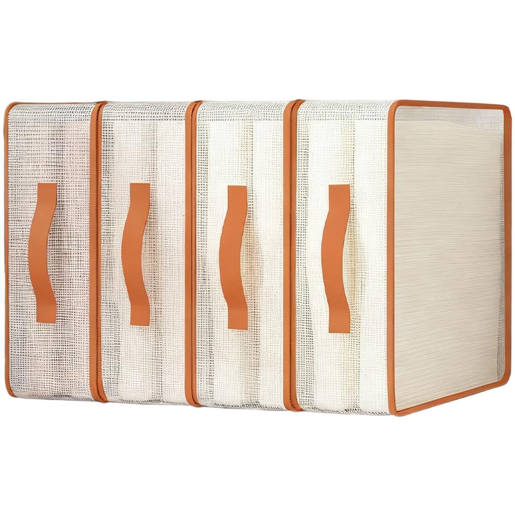 Underbed Storage Bag with Transparent Mesh for Bedding Sets Featuring Front Handles and Spacious Design for Organized Storage