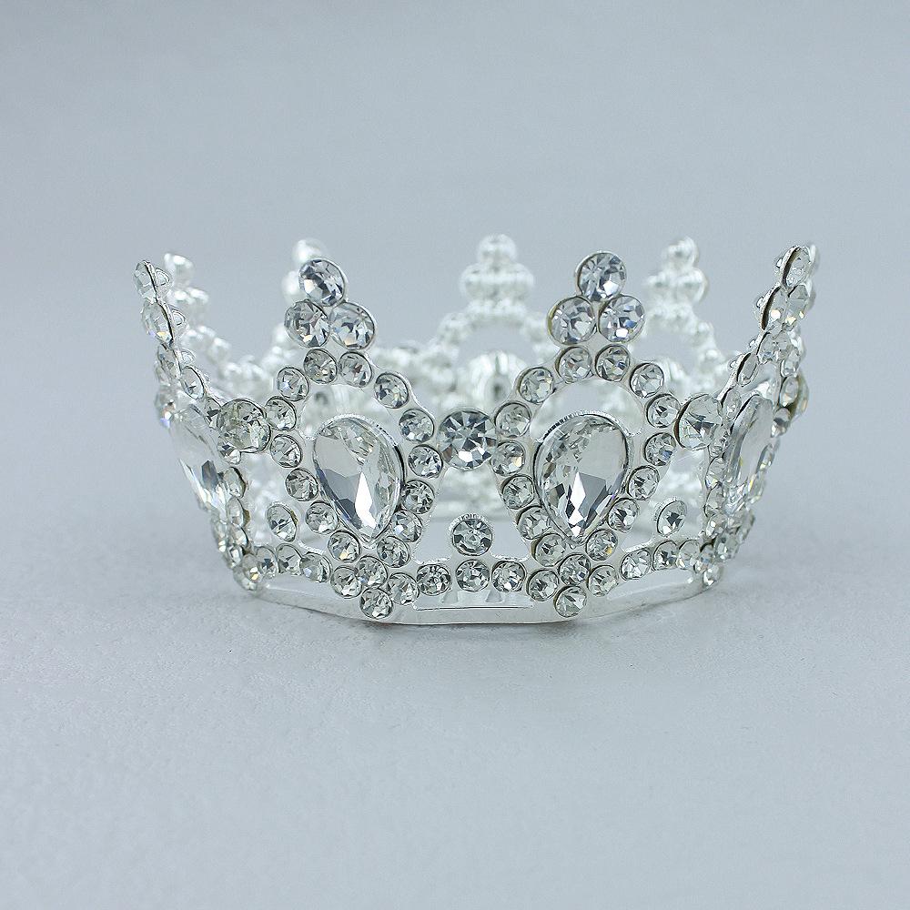 

Foreign Trade Colored Rhinestones With Comb Teeth Children S Small Full Crown Birthday Party Crown Headdress