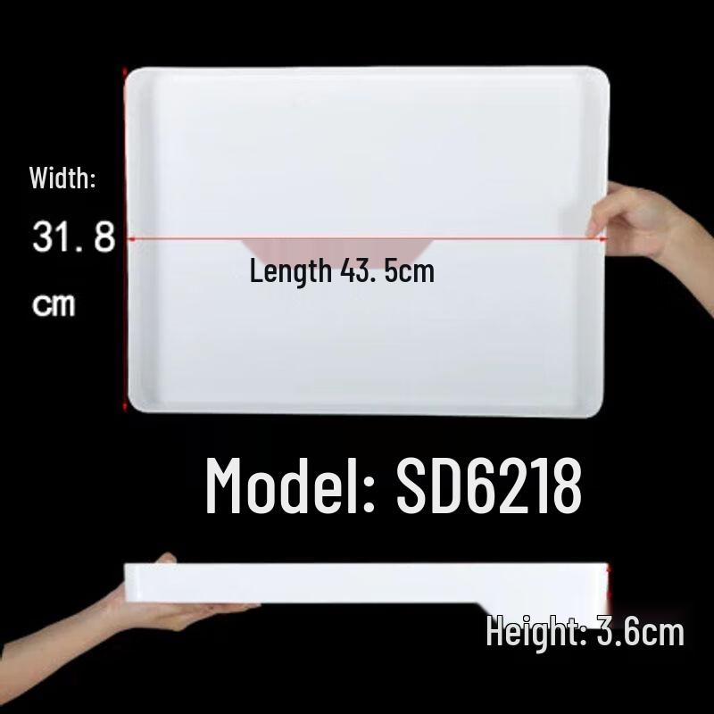 European Style Melamine Rectangular Serving Tray