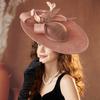 With Headband Tea Party Hat Wide Brim Derby Hat New Women Fascinator Hats  for Church Event