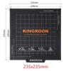 KINGROON Flexible Magnetische Heizbett 180x180/235x235mm 3D-Drucker Heißbett-Folie A+B Weichmagnetische Bauplatte Für KP3S KP5L Ender 3