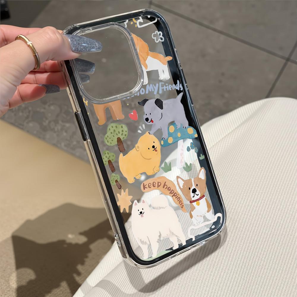 Painted Phone Case for iPhone 17 11 12 13 14 15 16 iPhone 17 12 13 14 15 16 Pro 17 12 13 14 15 16 Pro Max  High Quality Painted Animal Cute Phone Case