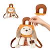 Cute  Bag Adjustable Straps Plush Puppy Flap Backpack Plushies Animal Doll Schoolbag Outdoor Travel Date Backpacks