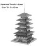 World Architecture 3D Metal Puzzle  Tower Model Diy Laser Cut Jigsaw Model For Adult Kid Educational Toys Desktop Decoration