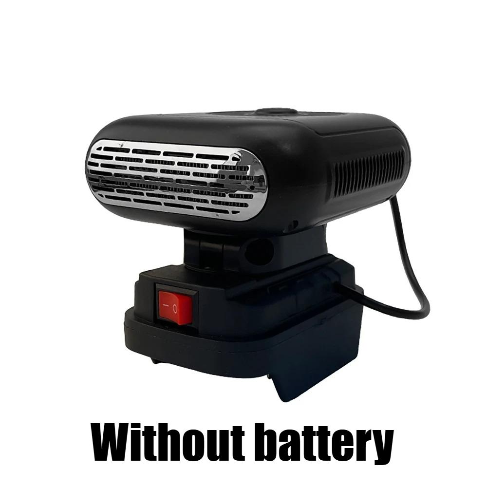 

Fast Heating Portable Car Heater for Winter Use For 21V Li ion Battery Cooling Blower Defroster and 2 USB Ports Included