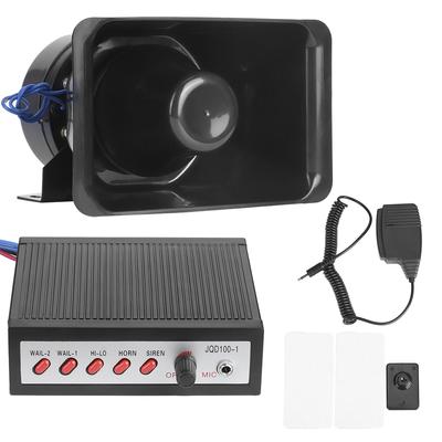 5 Sounds Lautes Elektronisches Horn 100W Warnsirene Lautsprecher Sicherheitshorn 12V