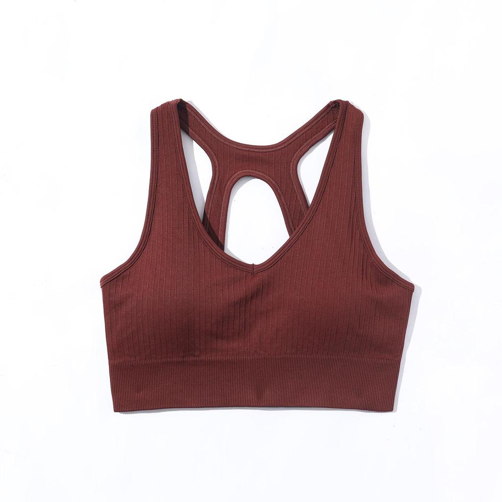 Spring Ribbed Seamless Yoga Suit - Women's Sexy Sports Fitness Set with Hip-Lifting Shorts