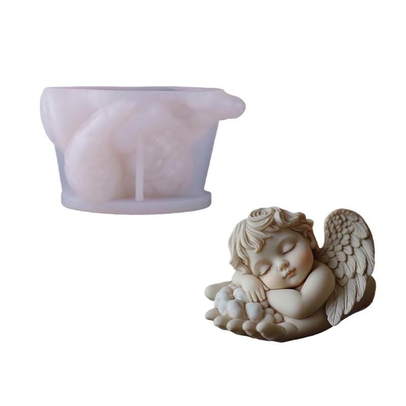 Reusable Silicone Mould for Making Angel Shaped Candle Soap and Craft with Artistic Styles