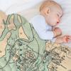 Vintage Map of The Puget Sound (1883) Throw Blanket For Decorative Sofa Camping Polar Bed Blankets