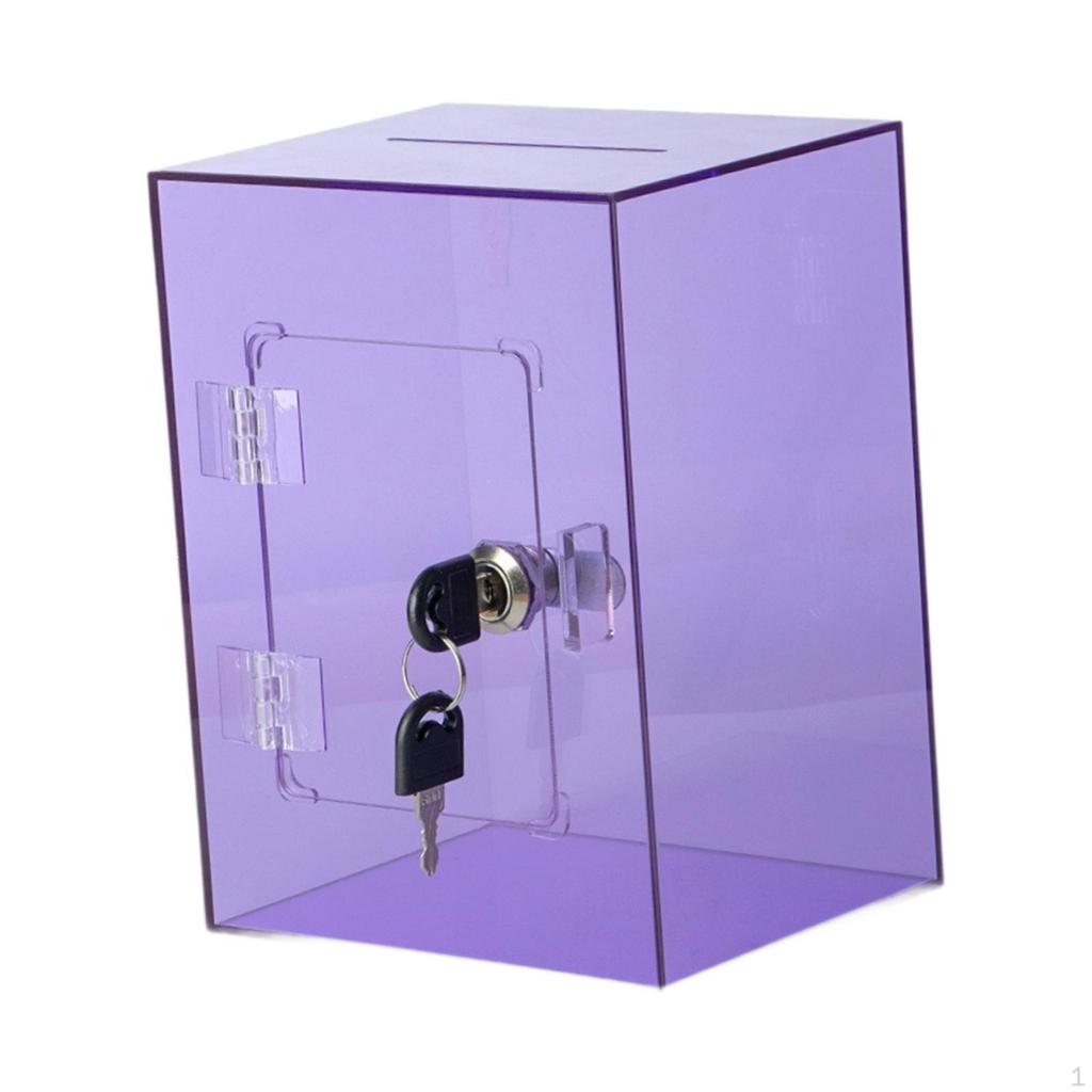 Acryl-Spardose mit Verriegelung, transparentes Sparglas