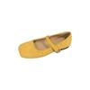 French Gypsy Flat-soled Single Shoes, New Niche Design, Square Head Soft-soled Mary Jane Shoes