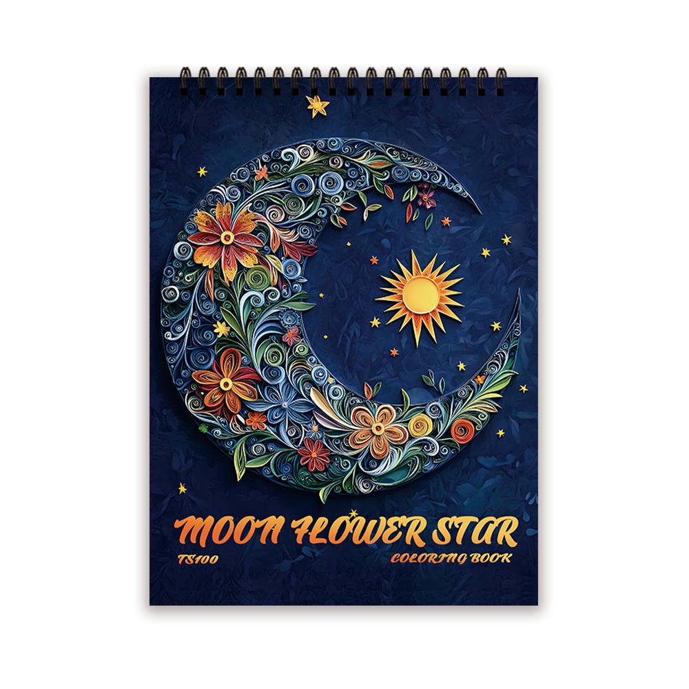 

Книжка-раскраска на спирали 30 листов 11,2x 8,3 дюйма Бумага плотностью 100 г/м², Для рельефа, Тревоги, Идеально для многих праздничных подарков синий