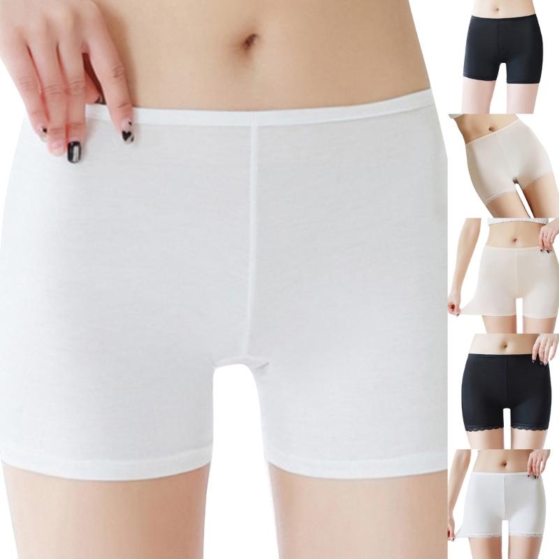 Under Dresses Safety Pants Ice Silk Shorts Underwear Yoga Shorts Stretch Safety Leggings Undershorts for Women Girls