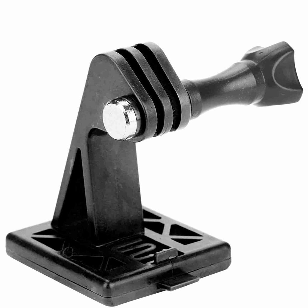 Lightweight Nylon Portable Helmet Adapter Base Fixed Mount for Camera (Black)