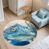 Ocean Fish,Round Area Rug,Carpet Rug for Living Room Bedroom Sofa Playroom Decor,Non-slip Floor Mat
