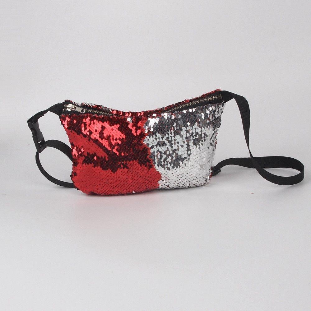 Stylish Mermaid Two-tone Sequin Women's Bag With Unique Storage For Essentials