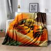 Cute Bee HoneyBee Insect Cartoon 3D Blanket,Soft Throw Blanket for Home Bedroom Bed Sofa Picnic Travel Office Cover Blanket Kids