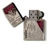 ZIPPO Lighter with a Japanese-style Fuji and Mount Fuji Design, a Classic and Cool Gift (Red Fuji)