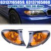 2x For BMW 2002-05 E46 3-SERIES Sedan Corner Turn Signal Light Cover Yellow Lens