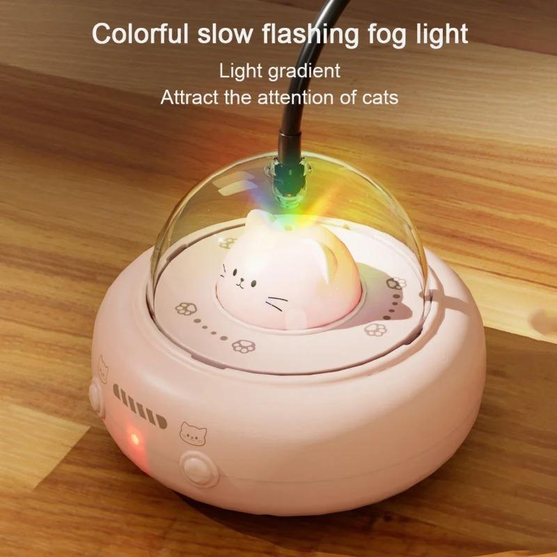 Electric Cat Interactive Toy Pet Toys With Feather Cat Teaser Wand Rechargeable Electric Sensing Pet Toys For Chasing Training