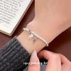 Cui Yan S925 Sterling Silver Korean-Style Beaded Bracelet for Women - Elastic Cord, Wealth Attraction, High-End Feel.