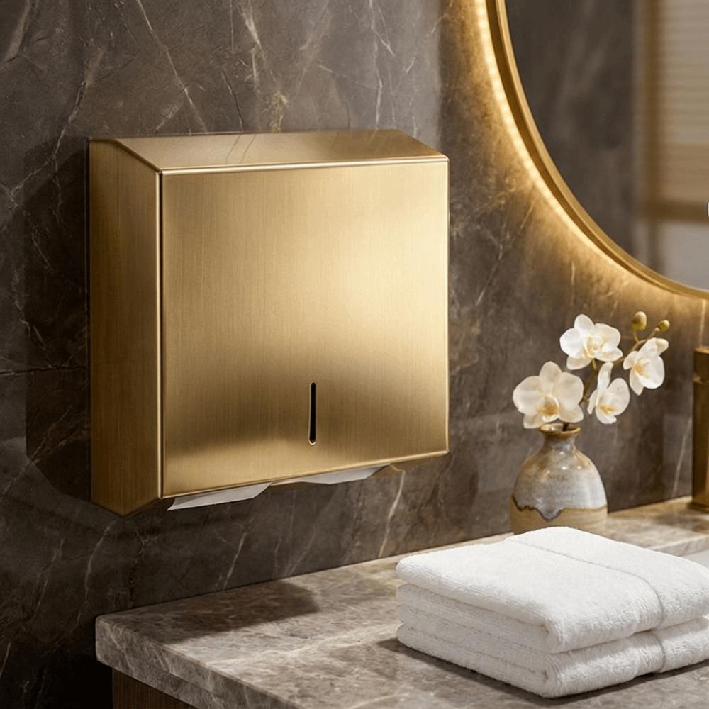 Wall Mount Paper Towel Dispenser Stainless Steel Paper Towel Dispenser  High-Traffic Locations