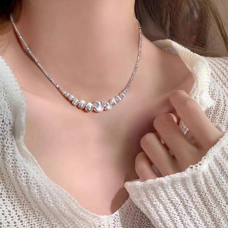 

Серебристая градиентная кошачий глаз ключичная цепочка - Женская легкая роскошь, модный, равнодушный стиль с высококлассным шармом