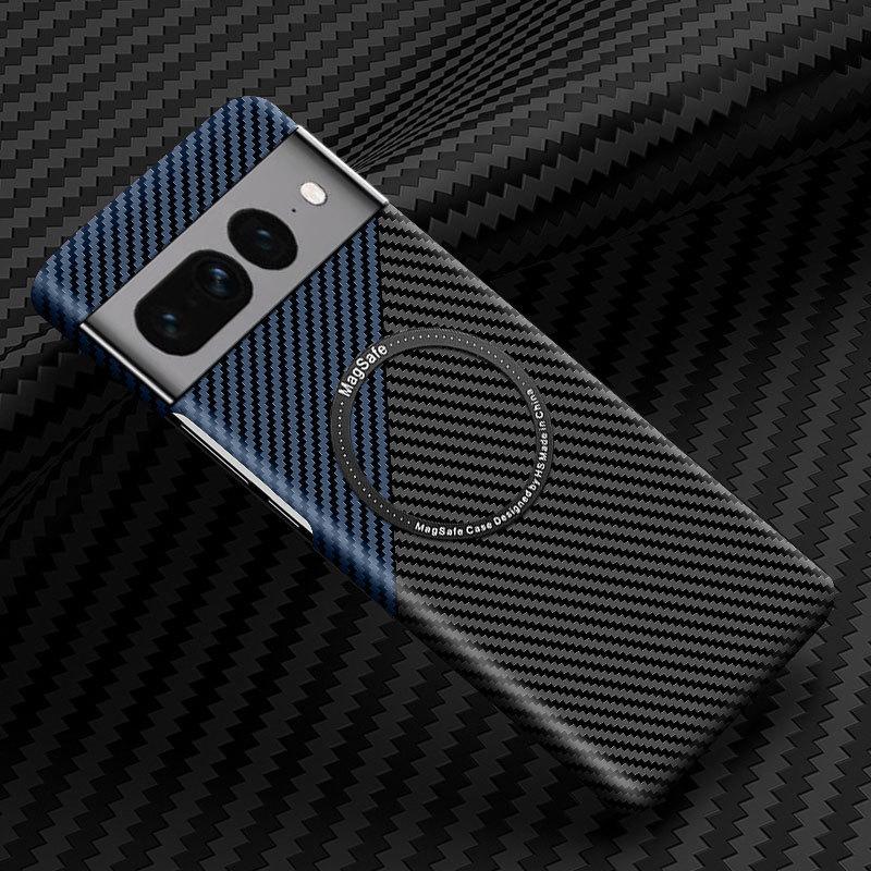 Google Pixel 7 Pro Magnetic Case: Wireless Charging & Carbon Fiber Protection for Pixel 7A