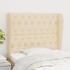 VidaXL Headboard with Ears Cream 93x23x118-128 Cm Fabric3118279